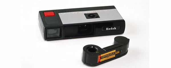 Kodak camera and 110 film cartridge