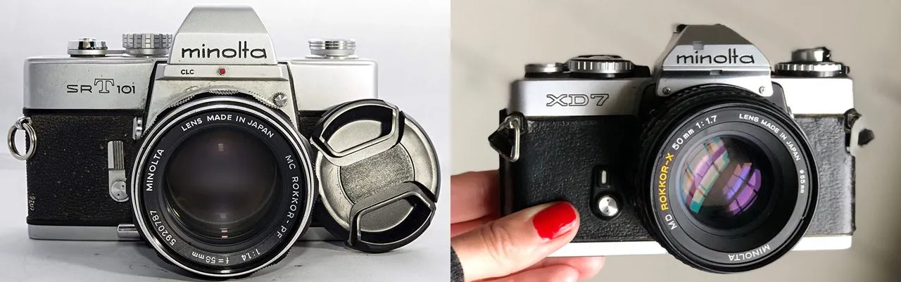minolta srt101 and xd7