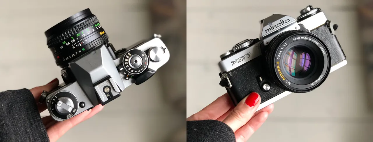 minolta xd7 front