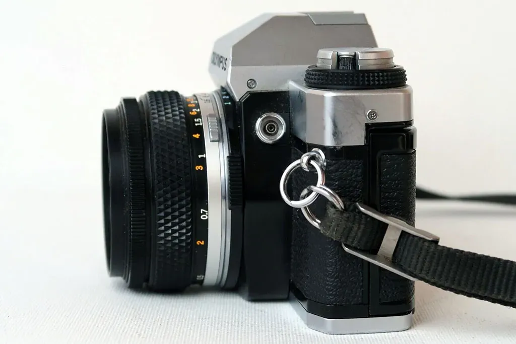 Olympus OM-20 camera, right side view