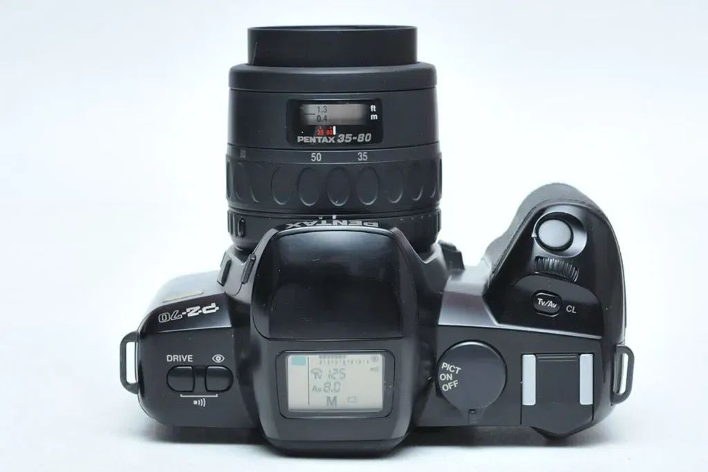 Pentax PZ-70 top view, modes
