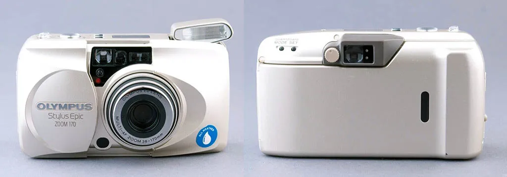 7. Olympus Stylus Epic Zoom 170 front and back view