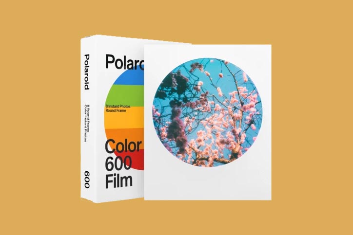 rounded frame film polaroid