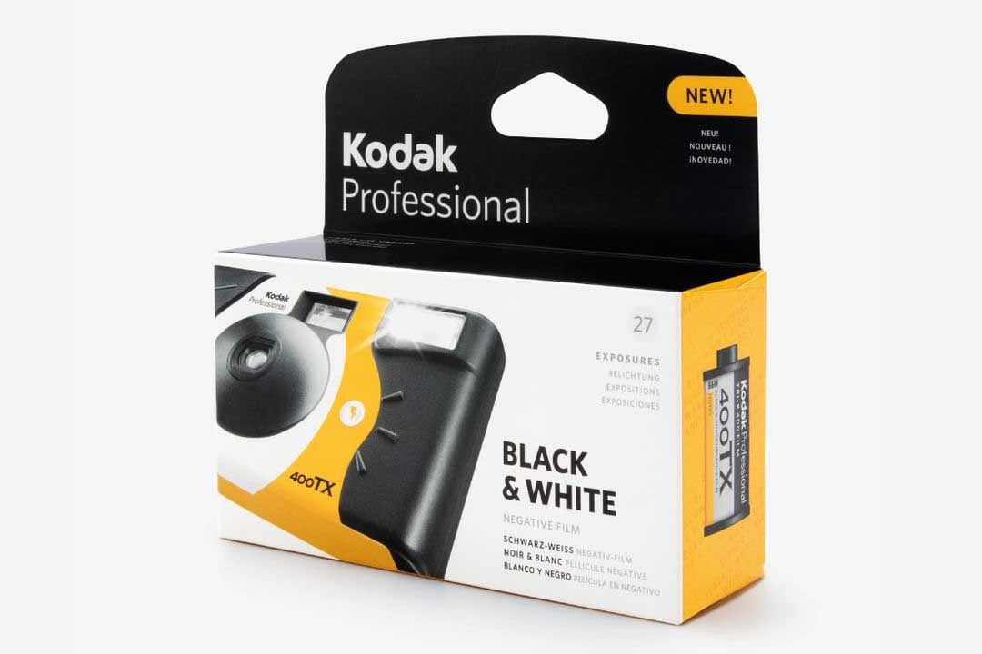 kodak black and white disposable camera