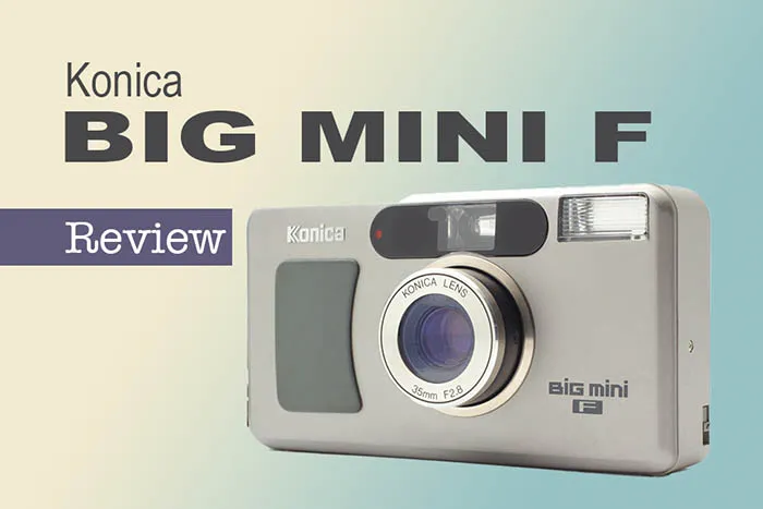 コニカ ビッグミニF Konica BiGmini F シルバー 高級素材使用ブランド - フィルムカメラ