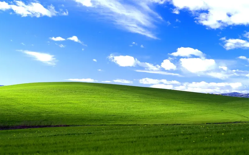 Windows XP wallpaper by Charles O'Rear, taken with the Mamiya RZ67